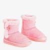 OUTLET Рожеві дитячі снігові черевики з хутром Xiala - Взуття