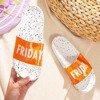Помаранчеві та білі босоніжки Friday Beach - Взуття
