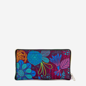 Різнокольорова сумка для покупок, складена в гаманець з барвистим малюнком - Аксесуари