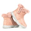 Рожеві дівчачі черевики з хутром Fominna - Взуття
