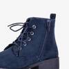 Сині жіночі черевики на плоскій підошві Geraldina - Взуття