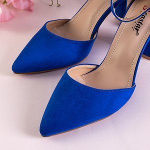 Сині жіночі туфлі на підборах Luxuriance