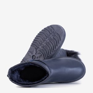 Сині зимові черевики з еко-шкіри Iraci - Взуття