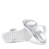 Срібні шльопанці з цирконами Penna - Взуття 1