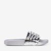 Срібні тапочки з ланцюжком Slivien - Взуття