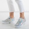 Срібні жіночі кросівки з голографічним покриттям. Це все - Взуття 1