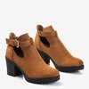 Світло-коричневі ботильйони з вирізами Barra - Взуття