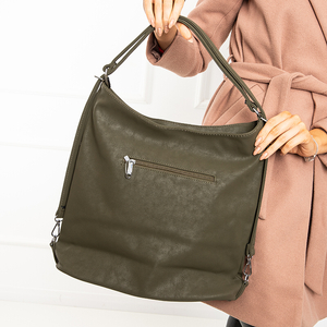 Темно-зелена жіноча сумка