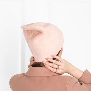 Жіноча рожева хутряна шапка - Шапки