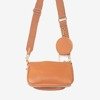 Жіноча сумочка з трьох частин коричневого кольору - Сумочки