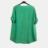 жіноча зелена туніка з принтом та написами - Блузки 1