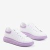 Жіноче біле спортивне взуття з фіолетовими вставками Gulio - Взуття