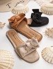 Жіночі бежеві тапочки з бантом Mirena - Взуття