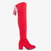 Жіночі червоні черевики за коліно Caprio  - Взуття