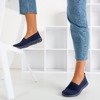 Жіночі темно-сині кросівки-слипони Барвисті - Взуття